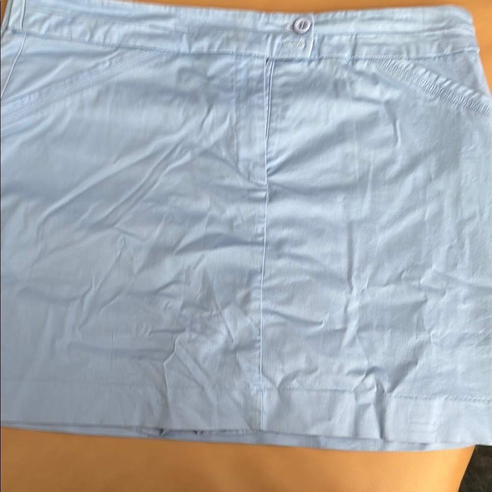 Coral Bay Blue Skorts Lightweight Elastic Waist